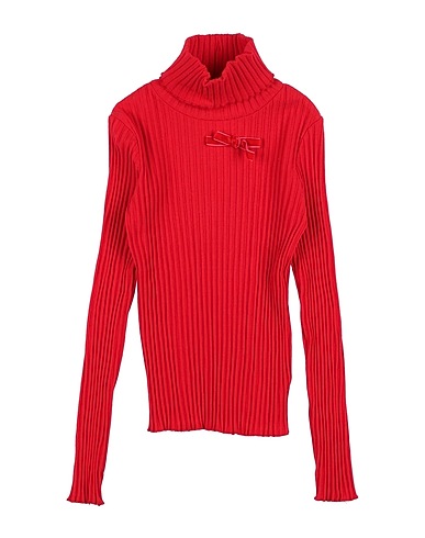 U+É Polo neck Red 93% Cotton, 7% Elastane