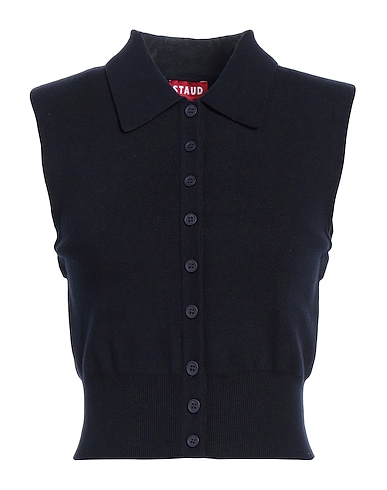 STAUD Cardigan Midnight blue 85% Cotton, 10% Nylon, 4% Cashmere, 1% Elastane