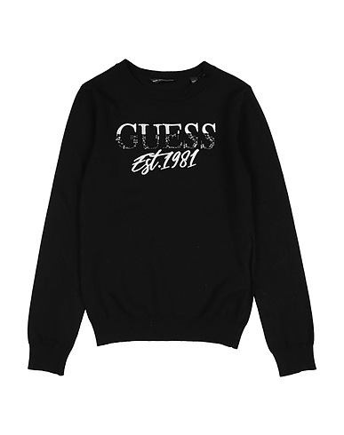 GUESS Pullover Nero 82% Viscosa, 16% Poliammide, 2% Elastan