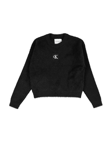 CALVIN KLEIN JEANS Pullover Nero 55% Nylon, 45% Cotone