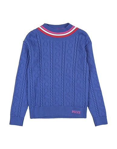 PUCCI Turtleneck Purple 84% Cotton, 16% Cashmere, Polyamide, Elastane