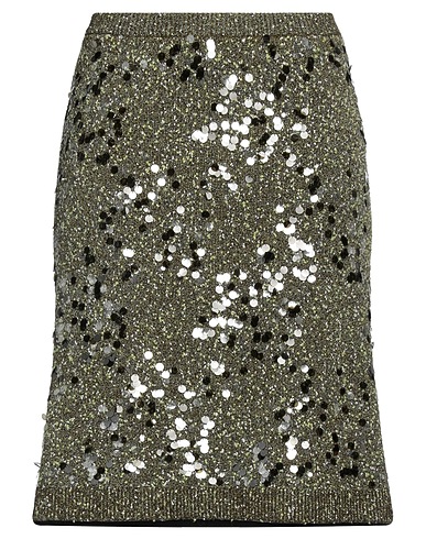 GUCCI Midi skirt VERDE MILITARE 51% Viscose, 30% Polyamide, 18% Wool, 1% Elastane