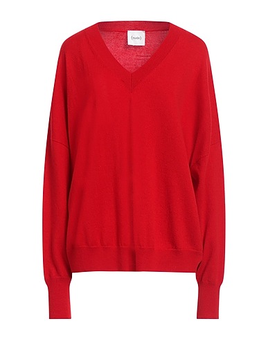 NUDE Pullover Rosso 100% Lana Vergine