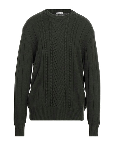 PAOLO PECORA Pullover Verde militare 100% Lana Vergine