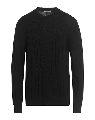 PAOLO PECORA Jumper Black 100% Virgin Wool