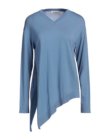 VALENTINO GARAVANI Cashmere jumper Light blue 70% Cashmere, 30% Silk