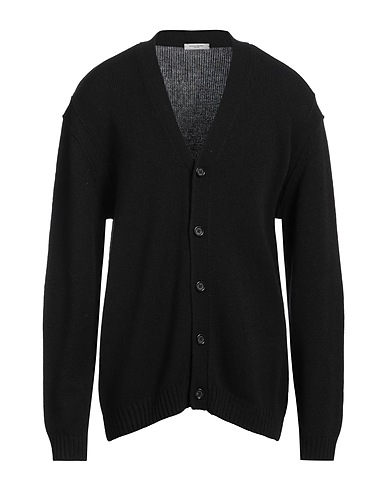 PAOLO PECORA Strickjacke Schwarz 50% Acryl, 50% Wolle