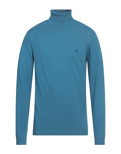 BROOKSFIELD Turtleneck Light blue 85% Cotton, 15% Virgin Wool