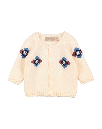LA STUPENDERIA Cardigan Blanc cassé 100% Laine