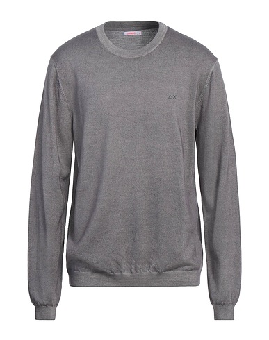 SUN 68 Jumper Grey 100% Merino Wool