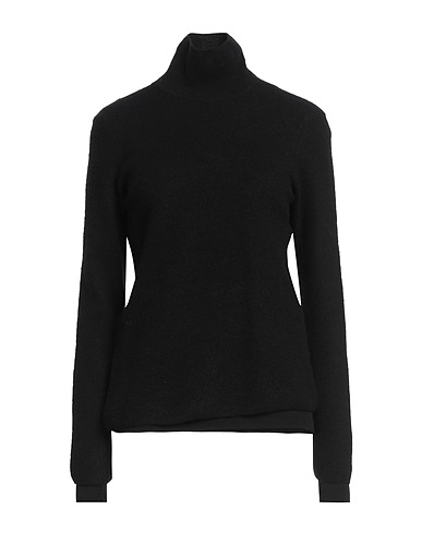 JIL SANDER Polo neck Black 100% Wool, Cotton
