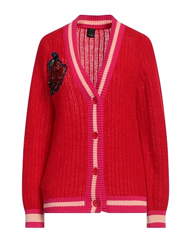 PINKO Cardigan Red 35% Polyamide, 25% Acrylic, 20% Wool, 20% Alpaca wool, Cotton