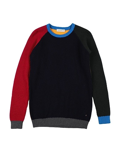MANUEL RITZ Sweater Midnight blue 95% Cotton, 5% Cashmere