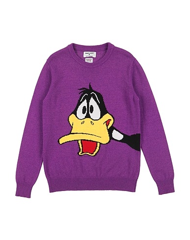 FRONT STREET 8 Sweater LOONEY TUNES Mauve 30% Merino Wool, 30% Viscose, 20% Cashmere, 20% Polyamide