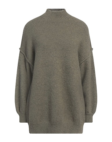 ARTLOVE Polo neck Sage green 56% Acrylic, 27% Polyamide, 17% Elastane