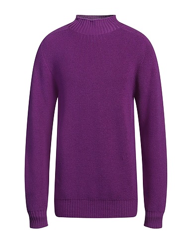 AMARANTO Turtleneck Purple 100% Wool