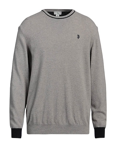 U.S.POLO ASSN. Jumper GRIGIO CHIARO 80% Wool, 20% Polyamide