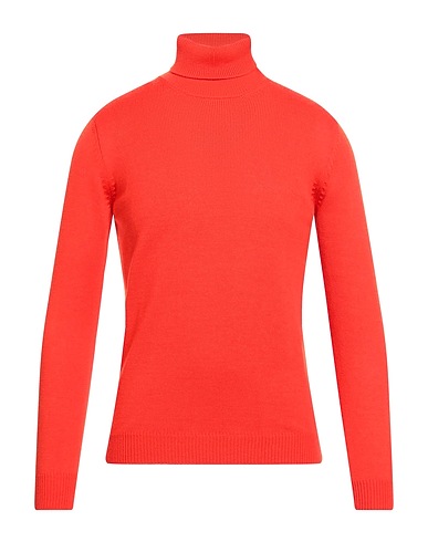 ROBERTO COLLINA Polo neck Orange 100% Merino Wool