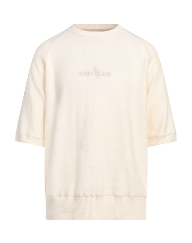 STONE ISLAND Jumper Ivory 73% Cotton, 25% Polyamide, 2% Elastane