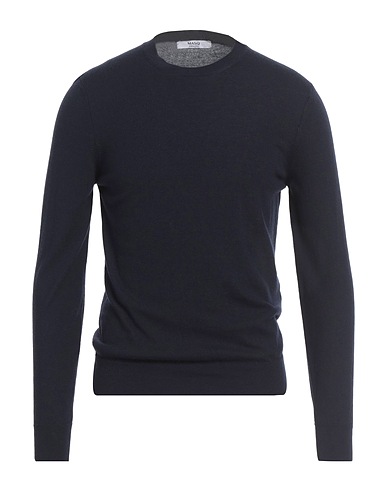 MASQ Pullover Blu navy 70% Lana Merino, 30% Cachemire