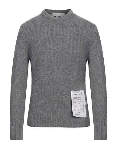 AMARANTO Sweater Grey 57% Wool, 28% Cashmere, 15% Nylon