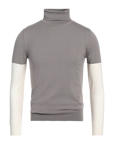 +39 MASQ Polo neck Grey 100% Merino Wool