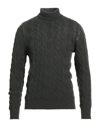 TAGLIATORE Dolcevita Verde militare 100% Lana