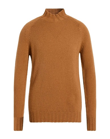 TAGLIATORE Col roulé Camel 100% Cachemire