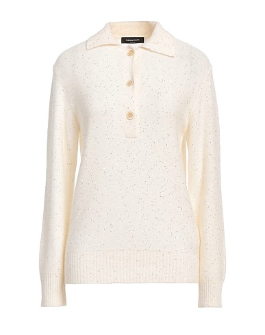 FABIANA FILIPPI Jumper Ivory 48% Virgin Wool, 20% Silk, 17% Cashmere, 11% Alpaca wool, 4% Polyester