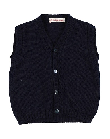 SCALDACUORE Cardigan Navy blue 100% Merino Wool
