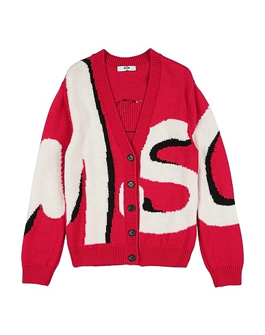 MSGM Cardigan Fucsia 50% Acrilico, 50% Lana