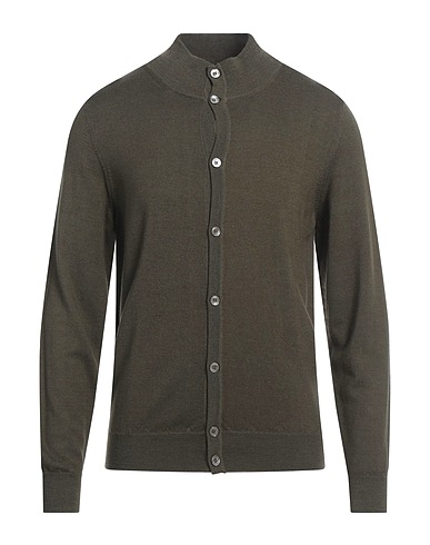BROOKSFIELD Strickjacke Militärgrün 100% Wolle