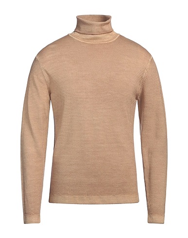 WOOL & CO タートルネック ベージュ ウール 100%