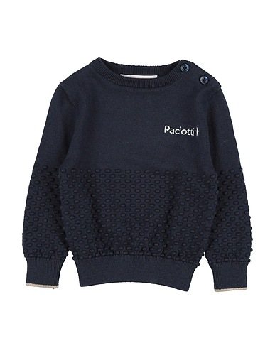 PACIOTTI Jumper Navy blue 95% Cotton, 5% Cashmere
