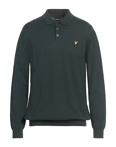 LYLE & SCOTT Pullover Verde scuro 70% Cotone, 30% Lana Merino