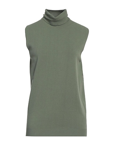 KONTATTO Sleeveless sweater Sage green 63% Viscose, 37% Polyamide