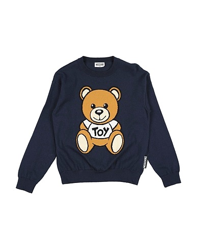 MOSCHINO TEEN Pullover Marineblau 85% Baumwolle, 15% Wolle