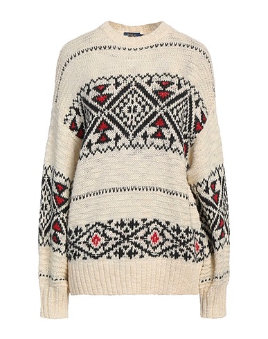 POLO RALPH LAUREN Jumper Off white 38% Acrylic, 29% Wool, 16% Cotton, 12% Alpaca wool, 5% Polyester