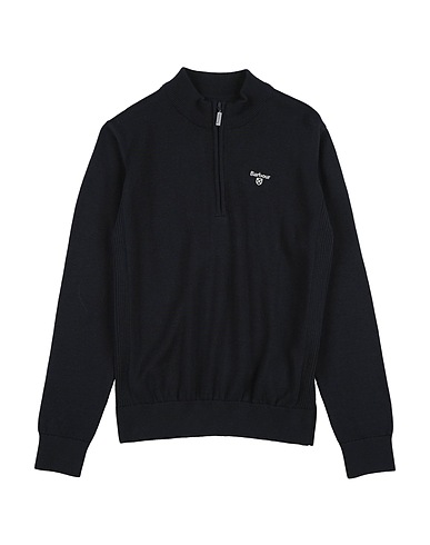 BARBOUR Polo neck Midnight blue 100% Cotton