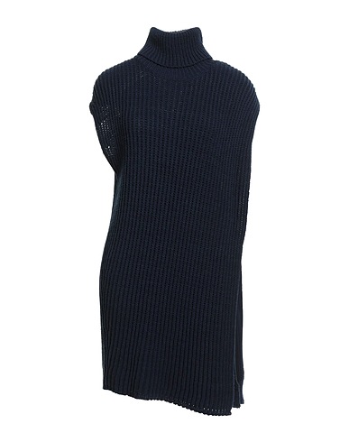 ALYSI Polo neck CRÈME Midnight blue 50% Wool, 50% Acrylic