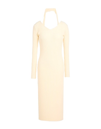 ELEH Midi dress Cream 31% Acrylic, 28% Polyester, 23% Nylon, 18% Modal