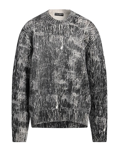 DOLCE&GABBANA Jumper Black 100% Virgin Wool, Zamak