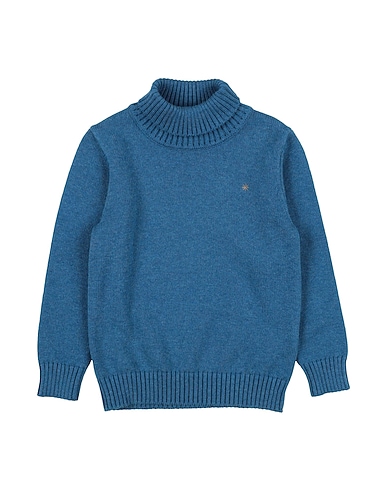 MANUEL RITZ Turtleneck BLU CHIARO 95% Cotton, 5% Cashmere