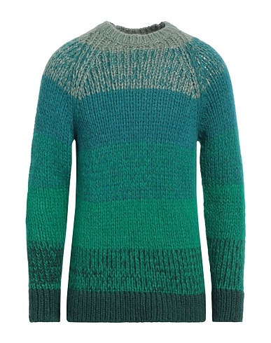 ROBERTO COLLINA Jumper Emerald green 68% Baby alpaca wool, 22% Nylon, 10% Wool