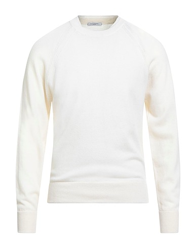 PAOLO PECORA Jumper Ivory 100% Virgin Wool