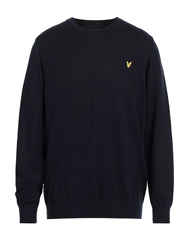 LYLE & SCOTT Jumper VINTAGE Midnight blue 70% Cotton, 30% Merino Wool