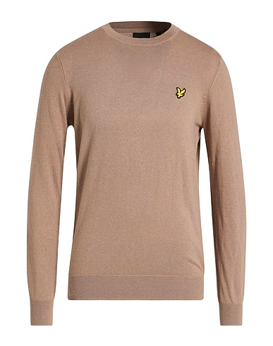 LYLE & SCOTT Maglia con zip VINTAGE Tortora 70% Cotone, 30% Lana Merino