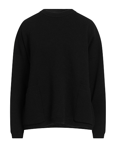 SOLOTRE Pullover Nero 100% Lana