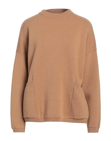 SOLOTRE Jumper Camel 100% Wool