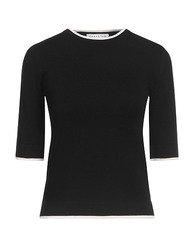 CARACTÈRE Jumper Black 51% Viscose, 31% Polyester, 18% Polyamide